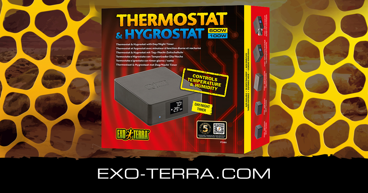 Exo Terra Thermostat & Hygrostat mit Timer 600w - PT2464