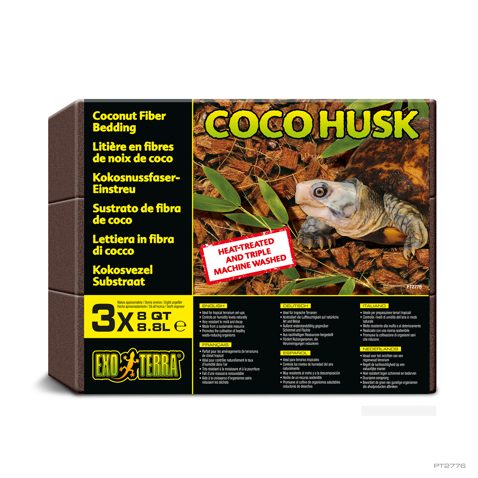 Coco Husk Brick 3-pack 24QT – 26,4L