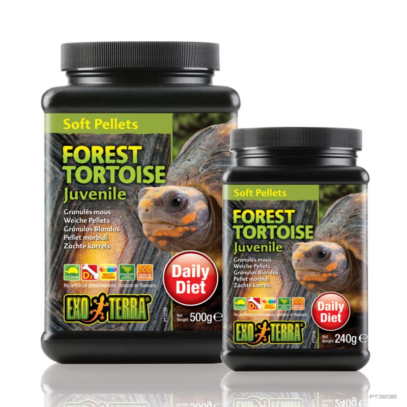 Soft Pellets Juvenile Forest Tortoise Food 8.4 oz - 240g